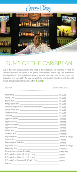 Rums of the Caribbean