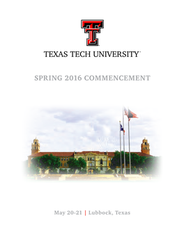 Spring 2016 Commencement