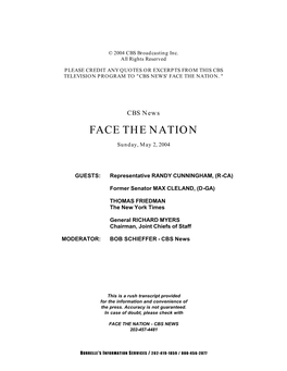 Face the Nation