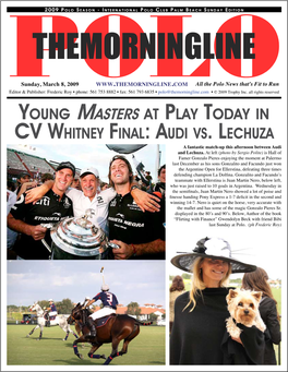 Young Masters at Play Today In