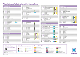 Vos Chaînes De La Liste Alternative Francophone