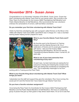 November 2018 - Susan Jones