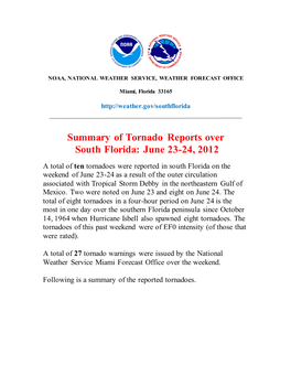 Tornado Outbreak June 23-24, 2012