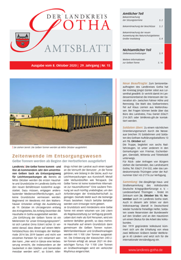 Amtsblatt Vom 08.10.2020