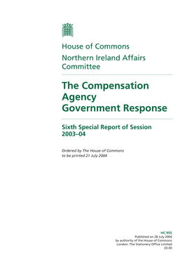 The Compensation Agency Government Response