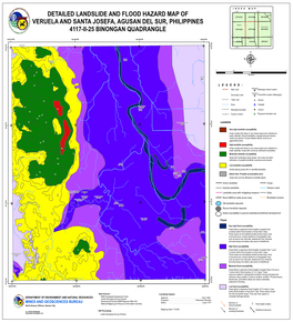 Detailed Landslide and Flood Hazard Map of Veruela And