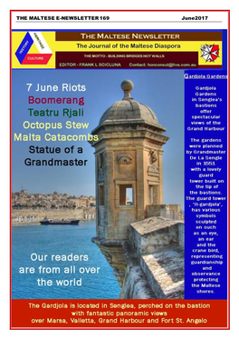 THE MALTESE E-NEWSLETTER 169 June2017 1