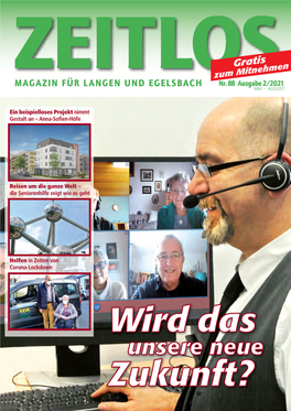 ZEITLOS Ausgabe Nr. 88 Mai Bis August 2021