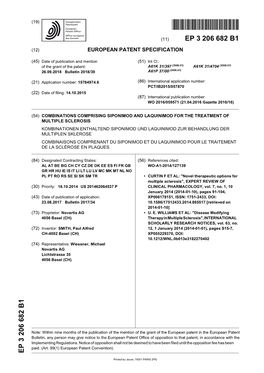 Combinations Comprising Siponimod and Laquinimod