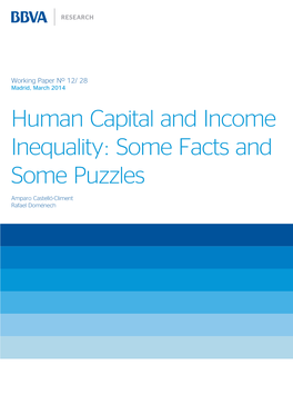 Human Capital and Income Inequality: Some Facts and Some Puzzles