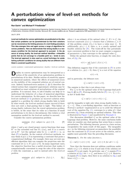 A Perturbation View of Level-Set Methods for Convex Optimization