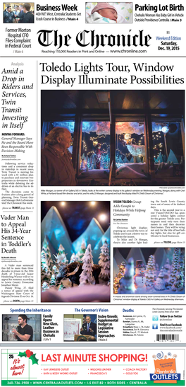 Toledo Lights Tour, Window Display Illuminate Possibilities