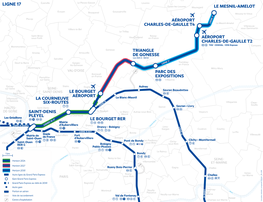 LIGNE 17 Le Mesnil-Amelot CHARLESDEGAULLE T4 Villeneuve- Villiers-Le-Bel Sous-Dammartin Le Thillay