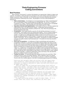 Theta Engineering Firmware Coding Conventions