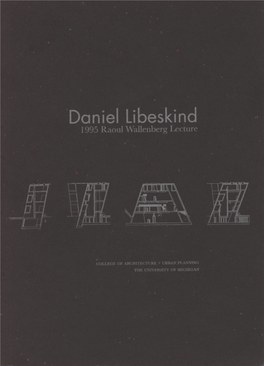 Daniel Libeskind Traces of the Unborn Foreword