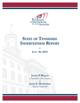 June 30, 2019, State Indebtedness Report
