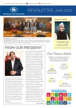 Hinduja Foundation Corporate Responsibility Newsletter 2020