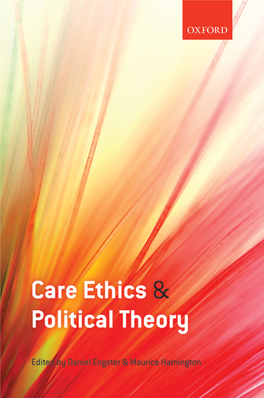 Care Ethics and Politcal Theory