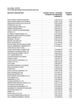 In Fund Base Currency