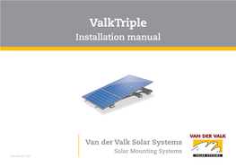 Installation Manual Valktriple