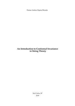 An Introduction to Conformal Invariance in String Theory