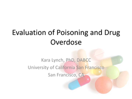 Evaluation of Poisoning and Drug Overdose