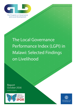 In Malawi: Selected Findings on Livelihood