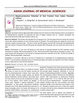 Asian Journal of Medical Sciences 1 (2010) 20-25