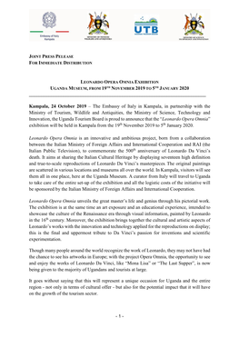 Joint Press Release