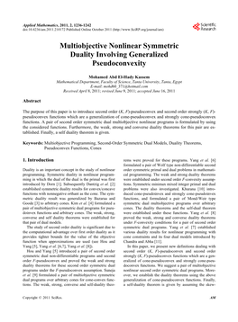 Multiobjective Nonlinear Symmetric Duality Involving Generalized Pseudoconvexity