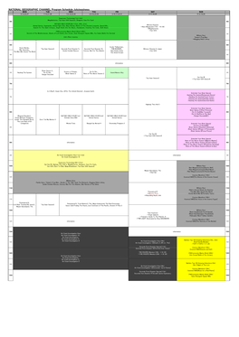 NATIONAL GEOGRAPHIC CHANNEL Program Schedule July(Easiness)