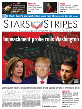 Impeachment Probe Roils Washington
