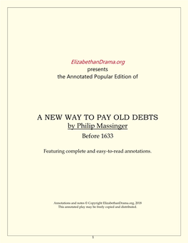 A New Way to Pay Old Debts