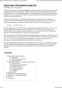 Spectrum (Functional Analysis) - Wikipedia, the Free Encyclopedia