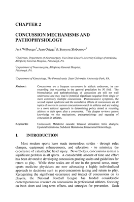 Chapter 2 Concussion Mechanisms And