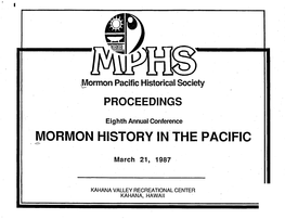 No. 08 Mormon Pacific Historical Society