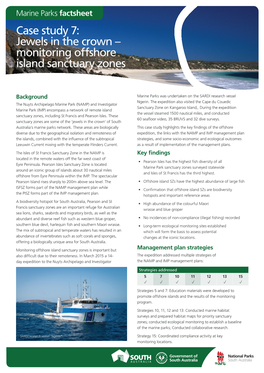 Monitoring Offshore Island Sanctuary Zones