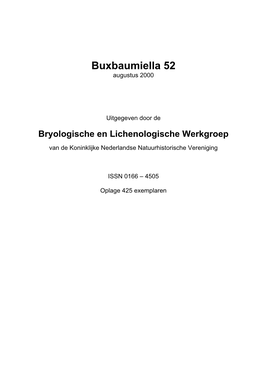 Buxbaumiella 51, 8-11