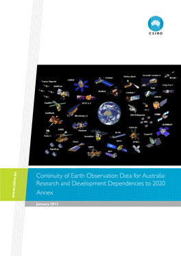 Continuity of Earth Observation Data for Australia: Research and Development Dependencies to 2020 Annex