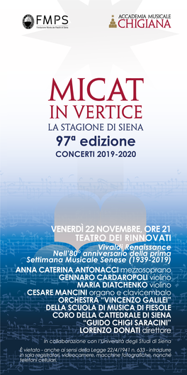 Venerdì 22 Novembre, Ore 21 Teatro Dei Rinnovati