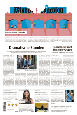 Dramatische Stunden Handelsriese Kauft Tönsmeier-Gruppe CDU Und CSU Suchen Hektisch Nach Einem Ausweg Aus Dem Asylstreit