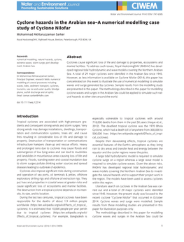 A Numerical Modelling Case Study of Cyclone Nilofar Mohammad Akhtaruzzaman Sarker