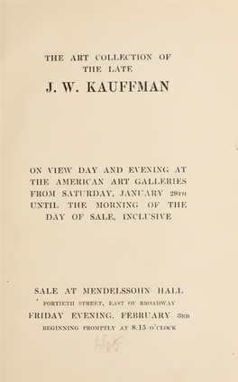 Catalogue of Modern Paintings and Sculpture :|Bcollected by the Late