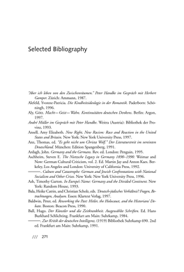 Selected Bibliography