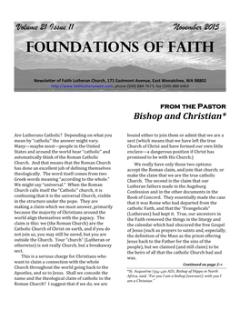 Foundations of Faith