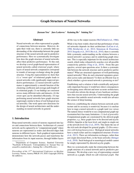 Graph Structure of Neural Networks