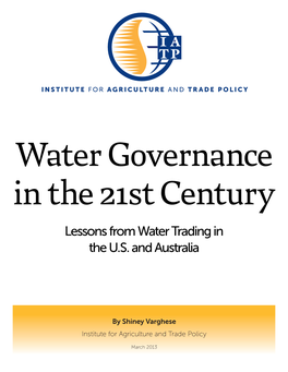 Lessons from Water Trading in the U.S. and Australia