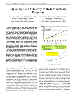 Exploiting Data Similarity to Reduce Memory Footprints