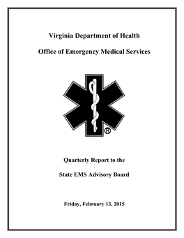 Virginia Department of Health Office of Emergency Medical Services