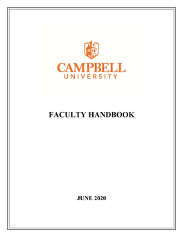 Faculty Handbook